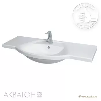 Раковина Лацио 110 см белая Акватон 1A701931LC010