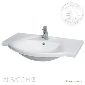 Раковина Лацио 85 см белая Акватон 1A701831LC010