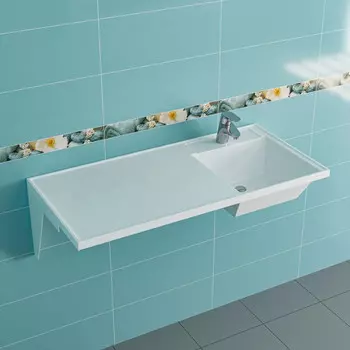 Раковина над стиральной машиной 100,7x48,2 см без кронштейнов R Санта Лидер 900107N