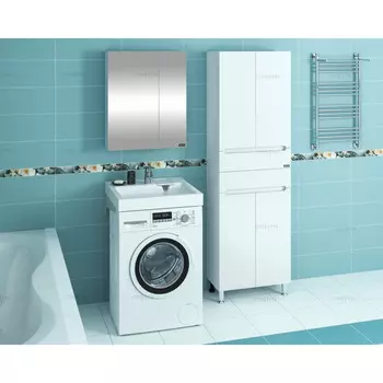 Раковина над стиральной машиной 60х59 см с кронштейнами Санта Лидер 900101