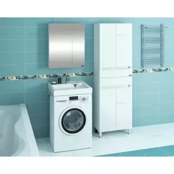 Раковина над стиральной машиной 60x50 см с кронштейнами Санта Лидер 900102