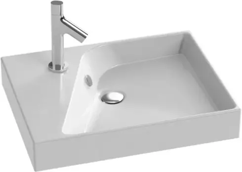 Раковина подвесная, гладкая нижняя поверхность 60x46 см Jacob Delafon Rythmik EXQ112-Z-00