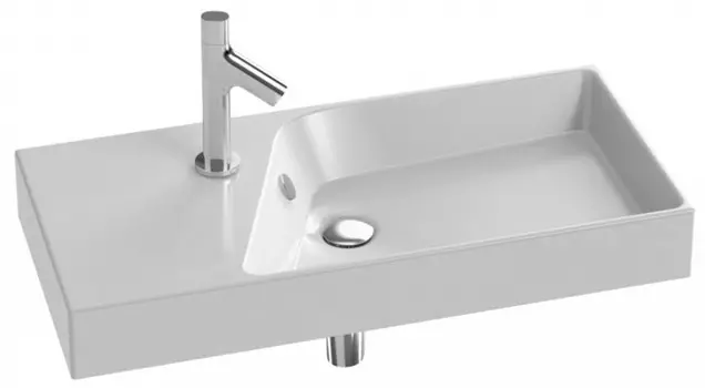 Раковина подвесная, гладкая нижняя поверхность 80х37 см Jacob Delafon Rythmik EXP112-Z-00