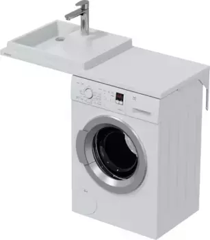 Раковина Санта Юпитер 900131 110x50 см L, над стиральной машиной, белый