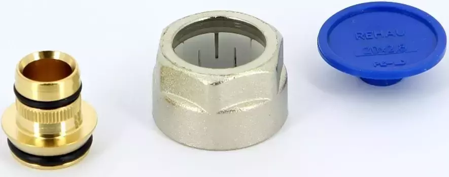 Резьбозажимное соединение для полиэтиленовых труб 20 х 2,8 х 3/4" EK Rehau Rautitan Flex/Pink 12663621003