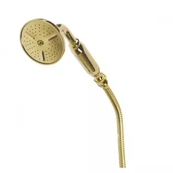 Ручной душ со шлангом 150 см золото 24 карат, ручка золото 24 карат Cezares DEF-03/24-M