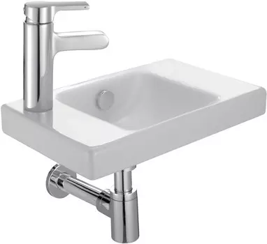 Рукомойник 40 см 1 отверстие для смесителя с левой стороны Jacob Delafon Odeon Up E4759G-00