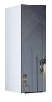 Шкаф черный дикий камень/белый глянец R Marka One Liriya У73137