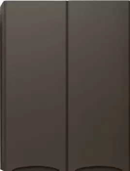 Шкаф двустворчатый 60x80 см черный матовый Style Line Бергамо СС-00002359