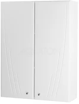 Шкаф двустворчатый подвесной 61х81,8 см белый глянец Акватон Минима 1A001703MN010