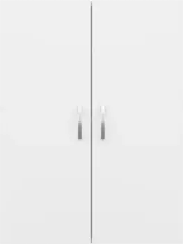 Шкаф двустворчатый Misty Лилия Э-Лил08060-011бф 60x80 см, белый глянец/белый матовый