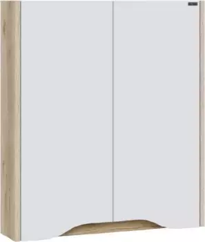 Шкаф двустворчатый Санта Сатурн 700373 60x75 см, белый глянец/дуб австрийский