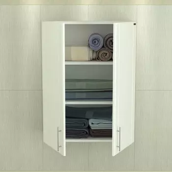 Шкаф подвесной белый глянец Санта Дублин 423001