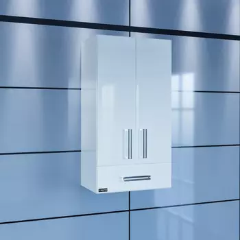 Шкаф подвесной белый глянец Санта Меркурий 409002