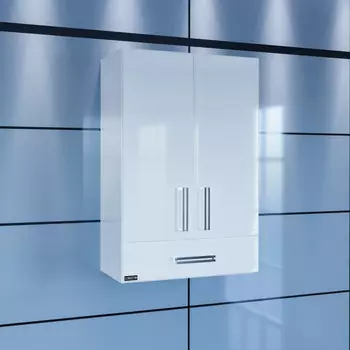 Шкаф подвесной белый глянец Санта Меркурий 409003