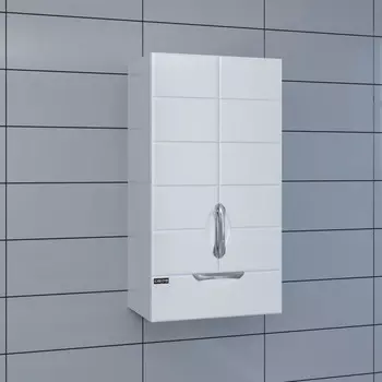 Шкаф подвесной белый глянец Санта Родос 406002