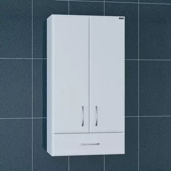 Шкаф подвесной белый глянец Санта Стандарт 401008