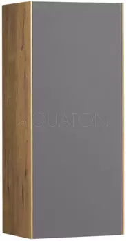 Шкаф подвесной графит софт/дуб веллингтон L/R Акватон Сохо 1A258403AJA00