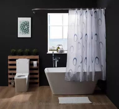 Штора для ванной комнаты Aquanet Круги SC7033A