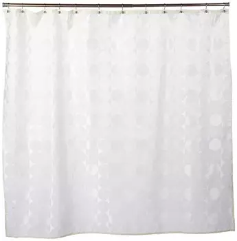 Штора для ванной комнаты Carnation Home Fashions Jacquard Ivory Circle FSCJAC/08