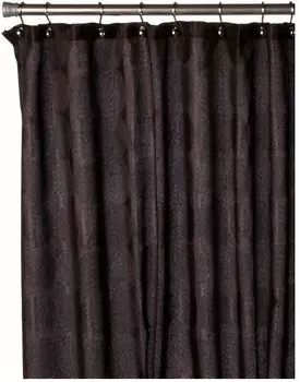 Штора для ванной комнаты Carnation Home Fashions Jacquard Chocolate Circle FSCJAC/13