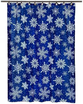 Штора для ванной комнаты Carnation Home Fashions Snow Flake FSC-SNO