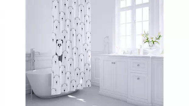 Штора для ванной комнаты Fixsen Panda FX-2501