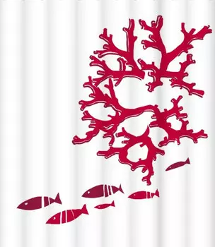 Штора для ванной комнаты Lemark Red Reef C1820T008
