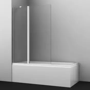 Шторка для ванны 110 см WasserKRAFT Salm 27P02-110 Fixed прозрачное