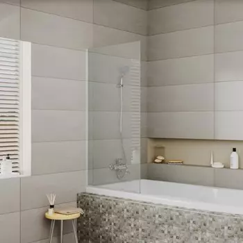 Шторка для ванны 70 см D&amp;K Berlin DG1007001 прозрачное