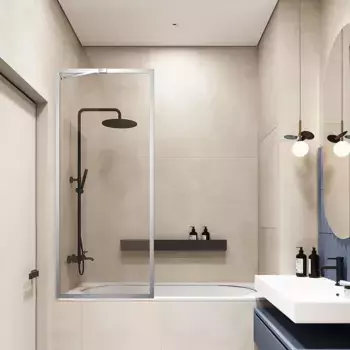 Шторка для ванны 70 см Veconi Palau PL85-70-01-C7 прозрачное