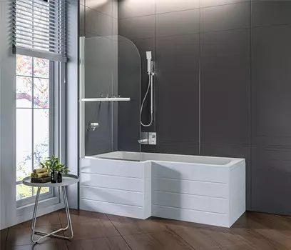 Шторка для ванны 80 см Good Door Screen H-HT-80-C-CH прозрачное