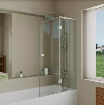 Шторка для ванны 90 см D&K Matrix DG1109001 прозрачное