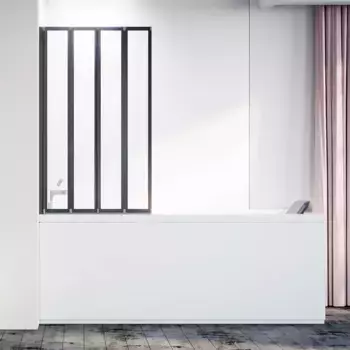 Шторка для ванны 90 см Veconi Palau PL74BL-90-01-19C4 прозрачное