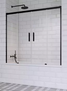 Шторка для ванны Radaway Idea Black PN DWD 180 10004180-54-01 прозрачное