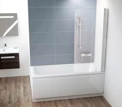 Шторка для ванны Ravak CVS1 80 P блестящий Transparent 7QR40C00Z1