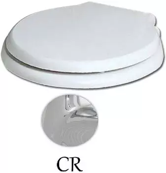 Сиденье для унитаза с микролифтом белый/хром Azzurra Giunone-Jubilaeum 1800/Fbi/cr