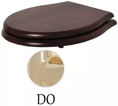 Сиденье для унитаза с микролифтом орех/золото Azzurra Giunone-Jubilaeum 1800NM/F noce/oro