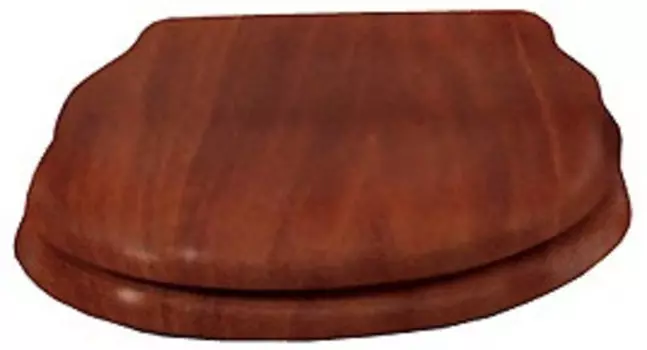 Сидение деревянное орех с механизмом Soft Close петли хром BelBagno Boheme CZR-T-012W-S-CR