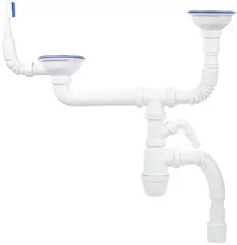 Сифон для кухонной мойки 3 1/2"-40*40/50 IDDIS Kitchen Line S21UPS0i84