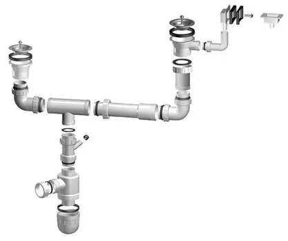 Сифон для кухонной мойки Ukinox DCKMP