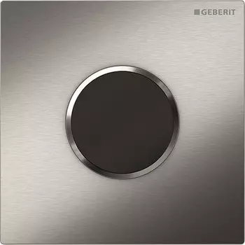 Система электронного управления смывом писсуара, питание от батарей, защитная крышка типа 10 Geberit нержавеющая сталь 116.035.SN.1