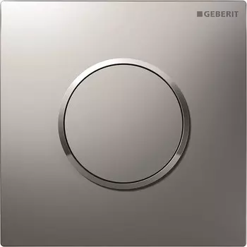 Система пневматического управления смывом писсуара, смывная клавиша типа 10 Geberit матовый хром/глянцевый хром/матовый хром 116.015.KN.1