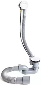 Слив-перелив для ванны Delice DLR000017 полуавтомат, белый глянец