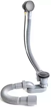 Слив-перелив для ванны Delice DLR000019 полуавтомат, оружейная сталь матовый