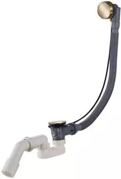 Слив-перелив для ванны Raglo R600.30.03 полуавтомат, золотой матовый