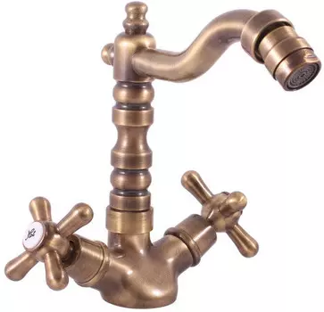 Смеситель для биде без донного клапана Rav Slezak Morava Retro MK120.5/9SM