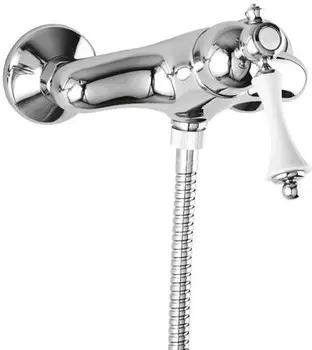 Смеситель для душа хром, ручка белая Cezares Margot MARGOT-DM-01-Bi