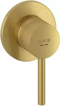 Смеситель для душа Kludi Bozz 38925N076 встраиваемый, золотой матовый
