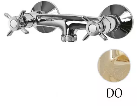 Смеситель для душа золото 24 карат Cezares Lord LORD-DS-03/24